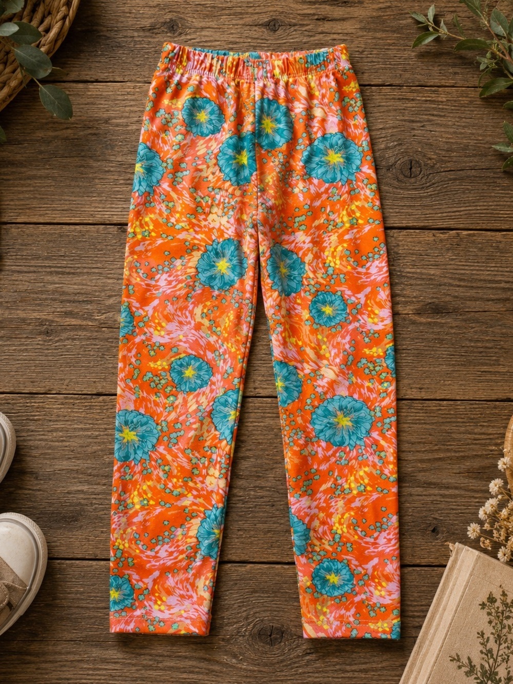 LuLaRoe Pastel Tie-Dye Leggings in Soft Pink & Mint
